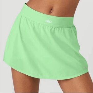 ALO ultra mint match point tennis skirt